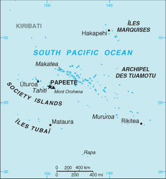 Französisch Polynesien Karte