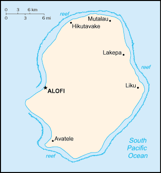 Niue Karte