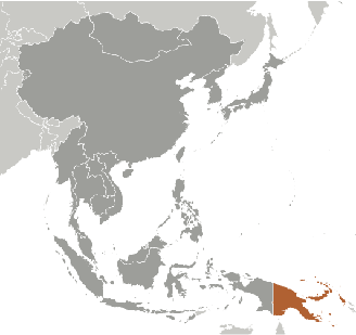Papua-Neuguinea Lage Asien